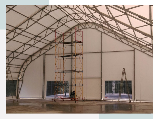 Шатровые ангары в Екатеринбурге