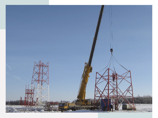 Монтаж вышек связи в Екатеринбурге