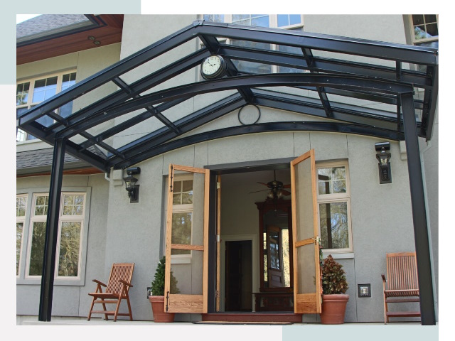 Козырьки металлические в Екатеринбурге