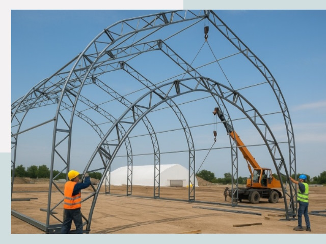 Монтаж ангаров в Екатеринбурге от 615 руб. - Надежно и быстро